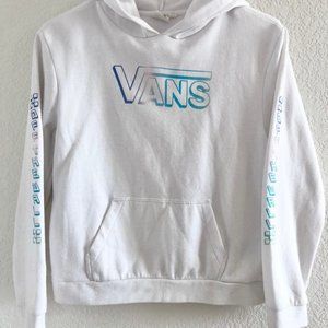 Graphic Hoodie Off The Wall White Girls Youth Sz Large